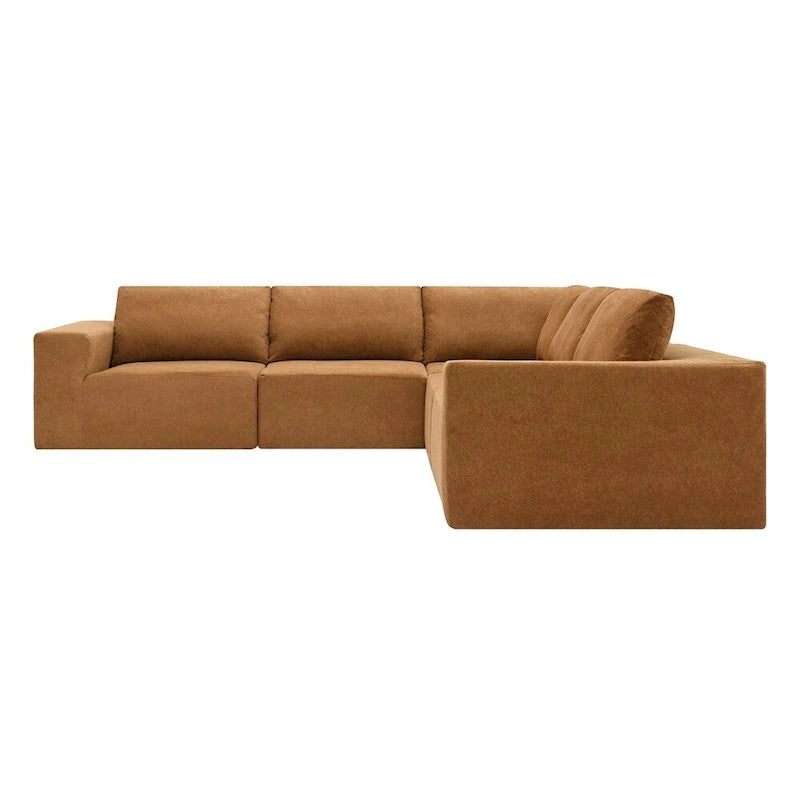 Modular L Shaped Sectional Sofa,Floor Couch Set,Upholstered Furniture-25