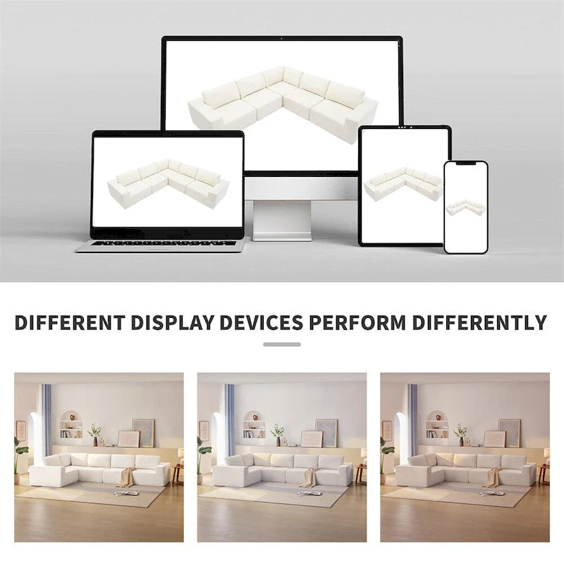 Modular L Shaped Sectional Sofa,Floor Couch Set,Upholstered Furniture-31