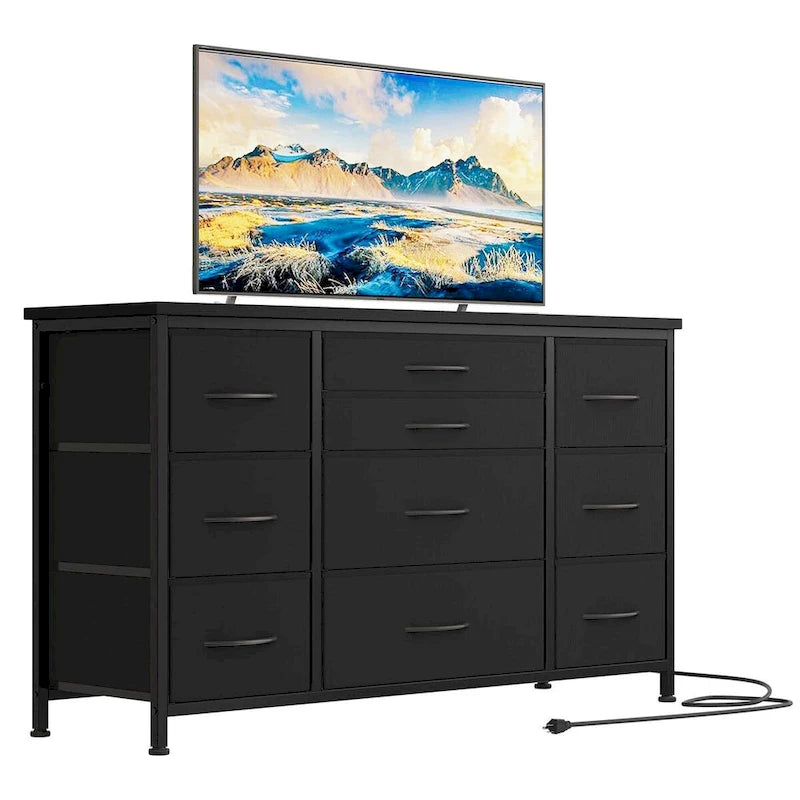 Bedroom Dresser with 10 Large Drawers for 55 Long TV Stand - 55 inches-16