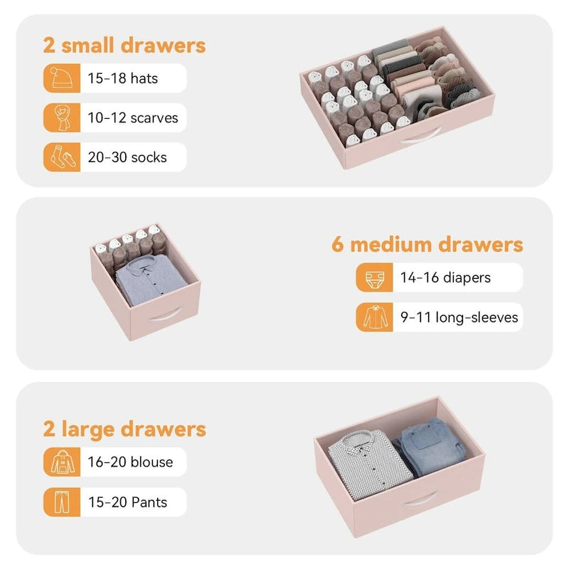 Bedroom Dresser with 10 Large Drawers for 55 Long TV Stand - 55 inches-31