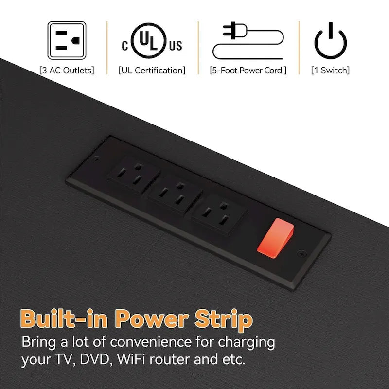 Bedroom Dresser with 10 Large Drawers for 55 Long TV Stand - 55 inches-42