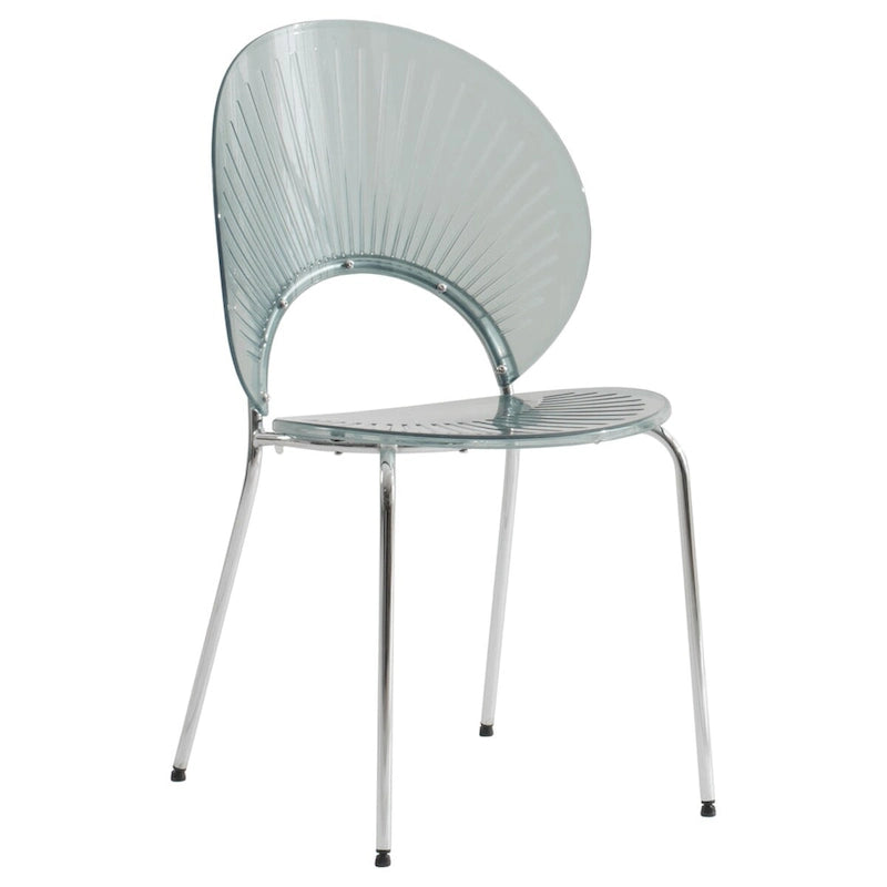 LeisureMod Opulent Plastic Dining Side Chair in Chrome Base-6