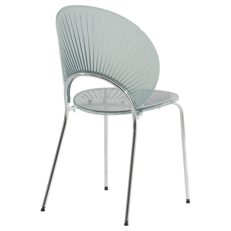 LeisureMod Opulent Plastic Dining Side Chair in Chrome Base-9