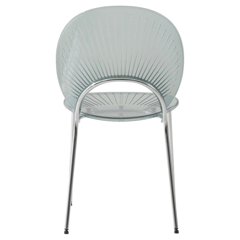 LeisureMod Opulent Plastic Dining Side Chair in Chrome Base-10