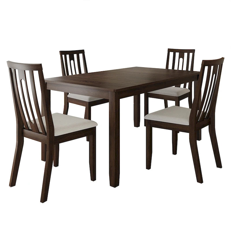 CraftPorch Contemporary 5-piece Wooden Dining Set-34