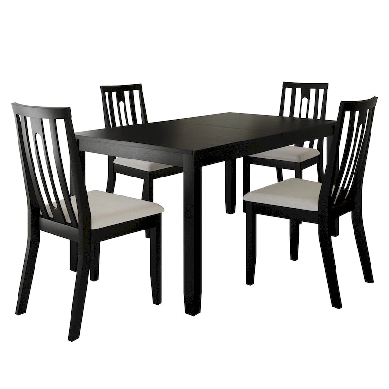 CraftPorch Contemporary 5-piece Wooden Dining Set-35