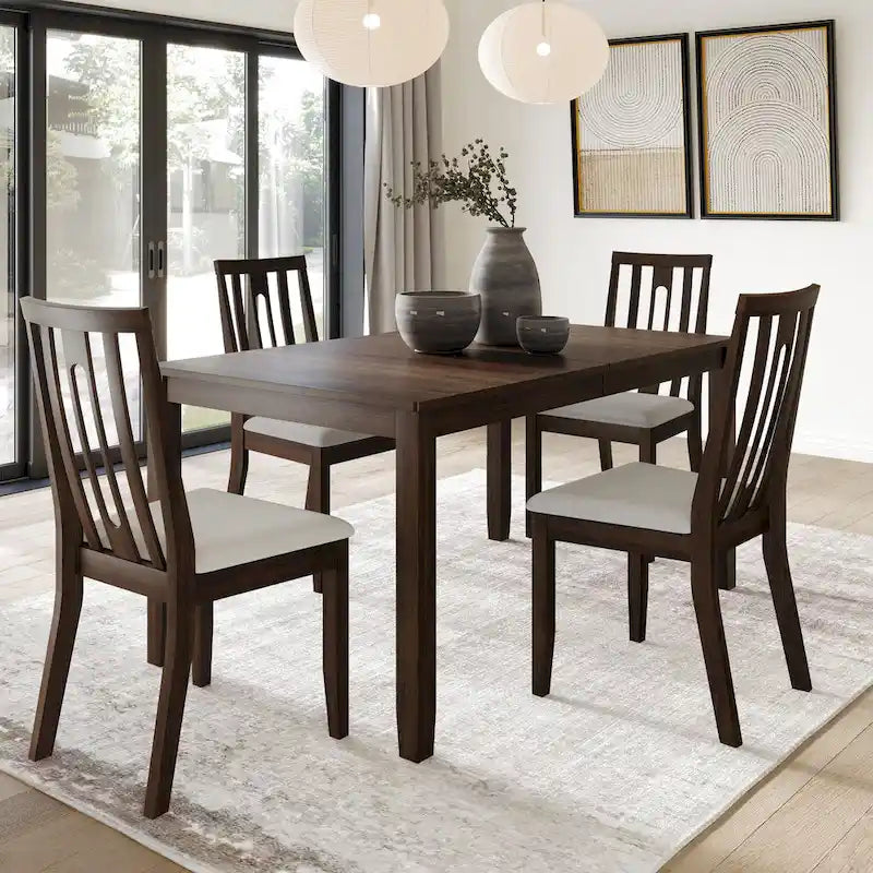 CraftPorch Contemporary 5-piece Wooden Dining Set