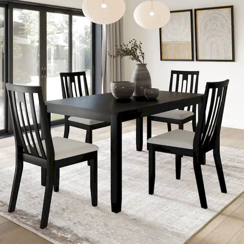CraftPorch Contemporary 5-piece Wooden Dining Set-4
