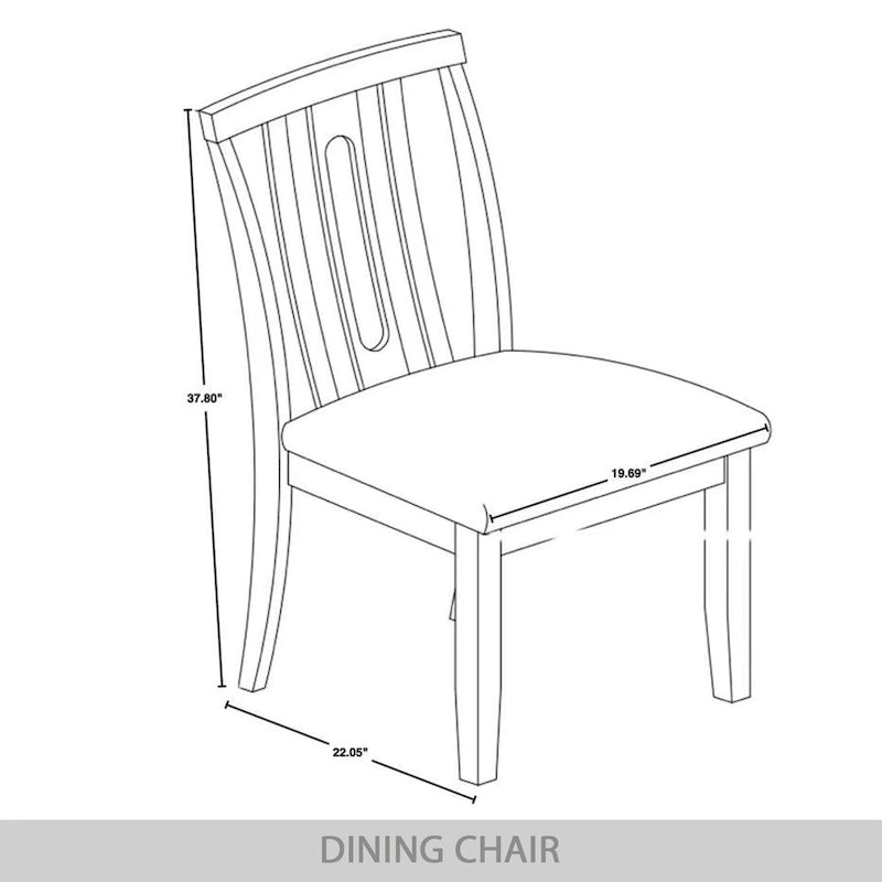 CraftPorch Contemporary 5-piece Wooden Dining Set-13