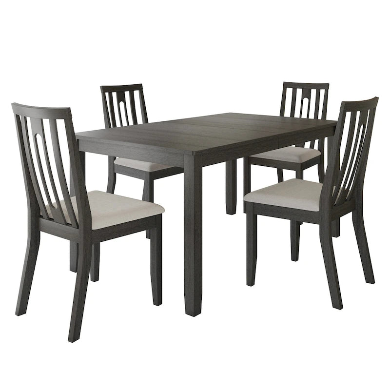 CraftPorch Contemporary 5-piece Wooden Dining Set-20