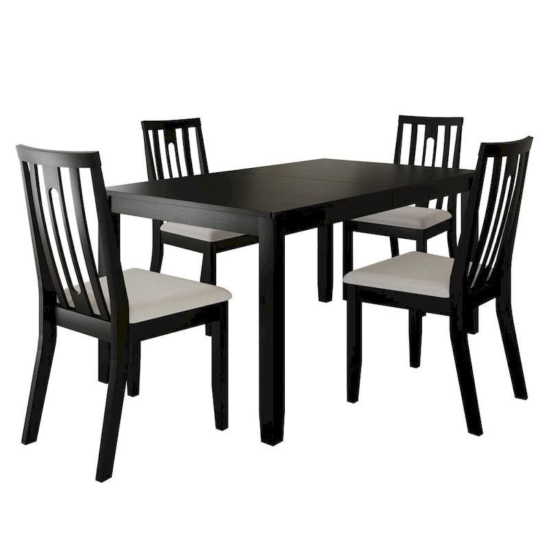 CraftPorch Contemporary 5-piece Wooden Dining Set-24