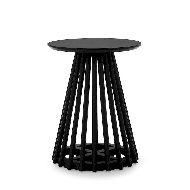 Modern Solid Wood Round Coffee Table-9