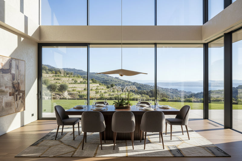 Ryn Dining Table, 60-78 Inch Removable Extendable Rectangular Top, Brown