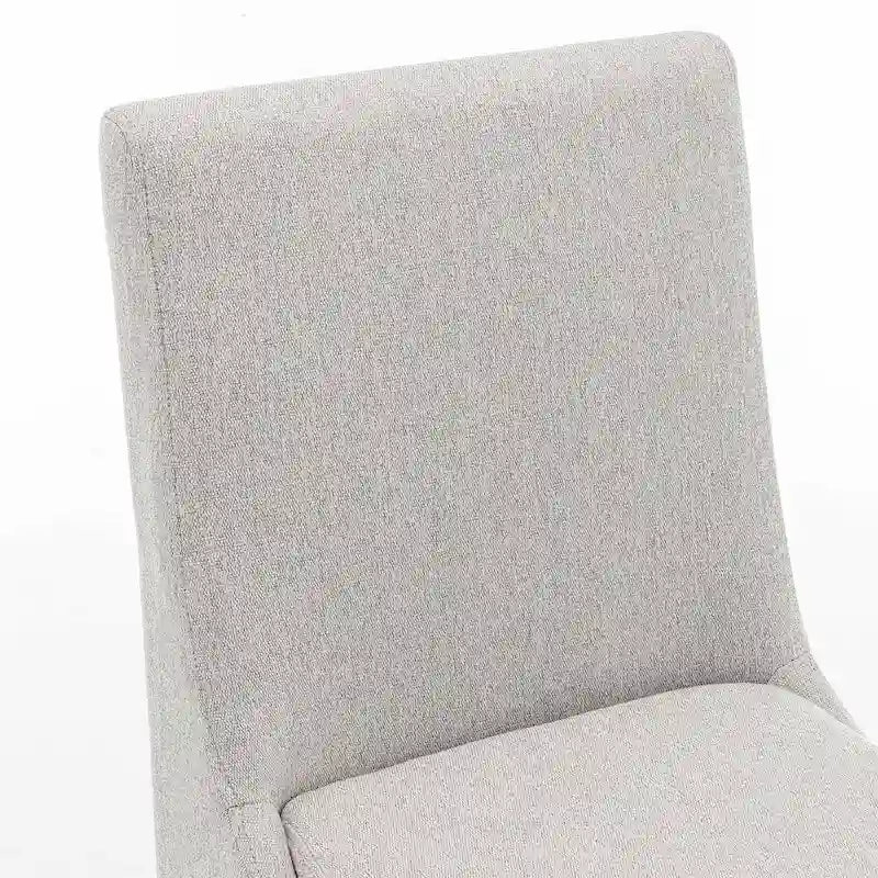 Modern Armless Padded Dining Chairs, Set of 2, with Solid Wood Legs, Suitable for Kitchen, Dining Room-14