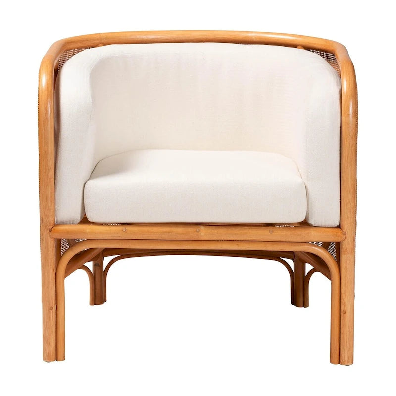 Bandung Bohemian Light Honey Rattan Accent Chair-3