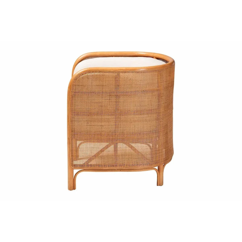 Bandung Bohemian Light Honey Rattan Accent Chair-4