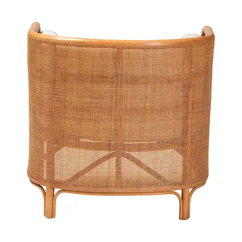 Bandung Bohemian Light Honey Rattan Accent Chair-5