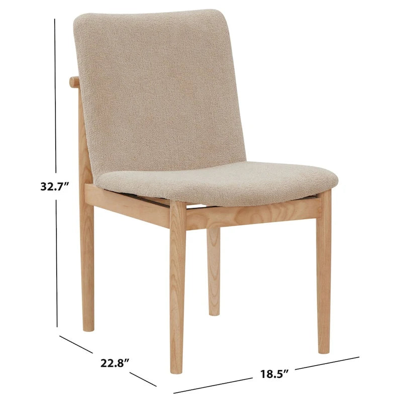 SAFAVIEH Couture Abriella Boucle 18-inch Dining Chair - 19Wx23Dx33H-13