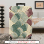 1-Piece Abstract Geometric Colorful Modern Stylish Elegant  Suitcase Luggage Cover, Stretch Protective Sleeve