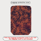 1-Piece Abstract Botanical Tropical Nature Floral Chic  Suitcase Luggage Cover, Stretch Protective Sleeve
