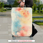 1-Piece Floral Abstract Watercolor Art Travel  Suitcase Luggage Cover, Stretch Protective Sleeve