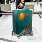 1-Piece Abstract Art Tree Moon Landscape Nature  Suitcase Luggage Cover, Stretch Protective Sleeve