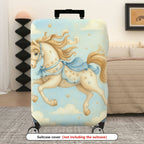 1-Piece Horse Star Cloud Pastoral Sky Fantasy  Suitcase Luggage Cover, Stretch Protective Sleeve