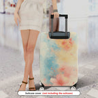 1-Piece Floral Abstract Watercolor Art Travel  Suitcase Luggage Cover, Stretch Protective Sleeve