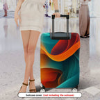 1-Piece Abstract Colorful Vibrant Artistic Modern Energetic  Suitcase Luggage Cover, Stretch Protective Sleeve
